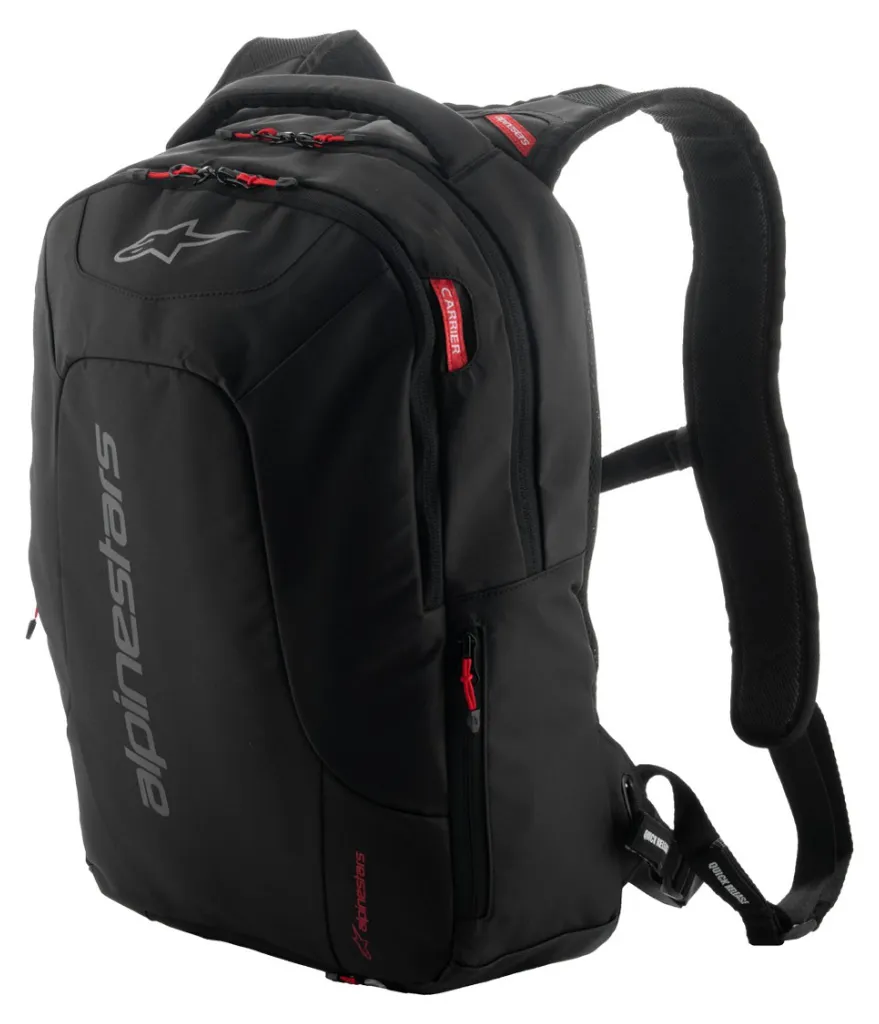 Sac à dos moto Alpinestars City Hunter V2 Noir avec porte-casque intégré