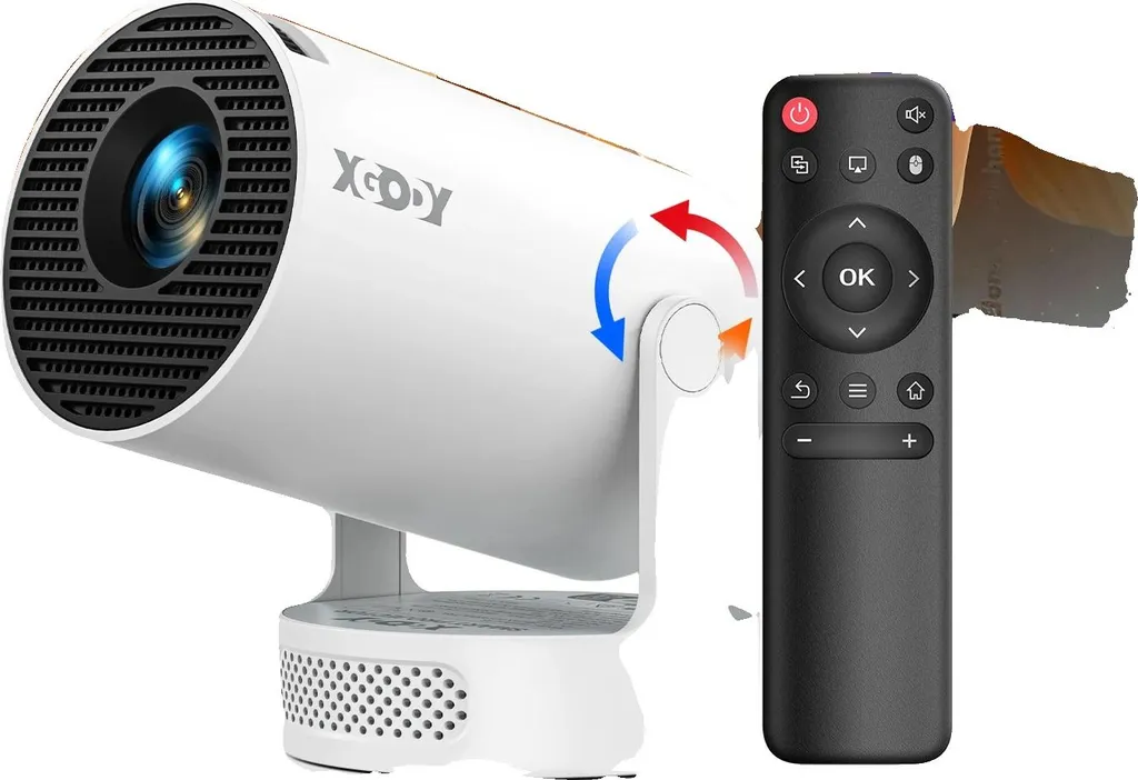 Projecteur Blanc Wi-Fi 6 Anti-Latence - 12000 Lumens pour Image Nette en Journée