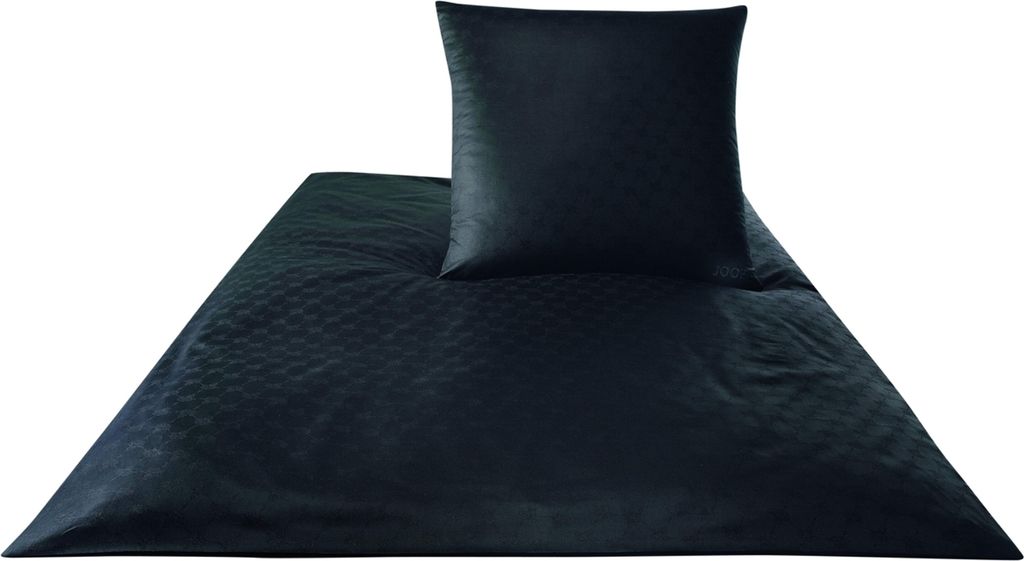 JOOP! Bettwäsche Mako-Satin Cornflower 4020 Farbe schwarz Größe 155x200cm + 80x80 cm