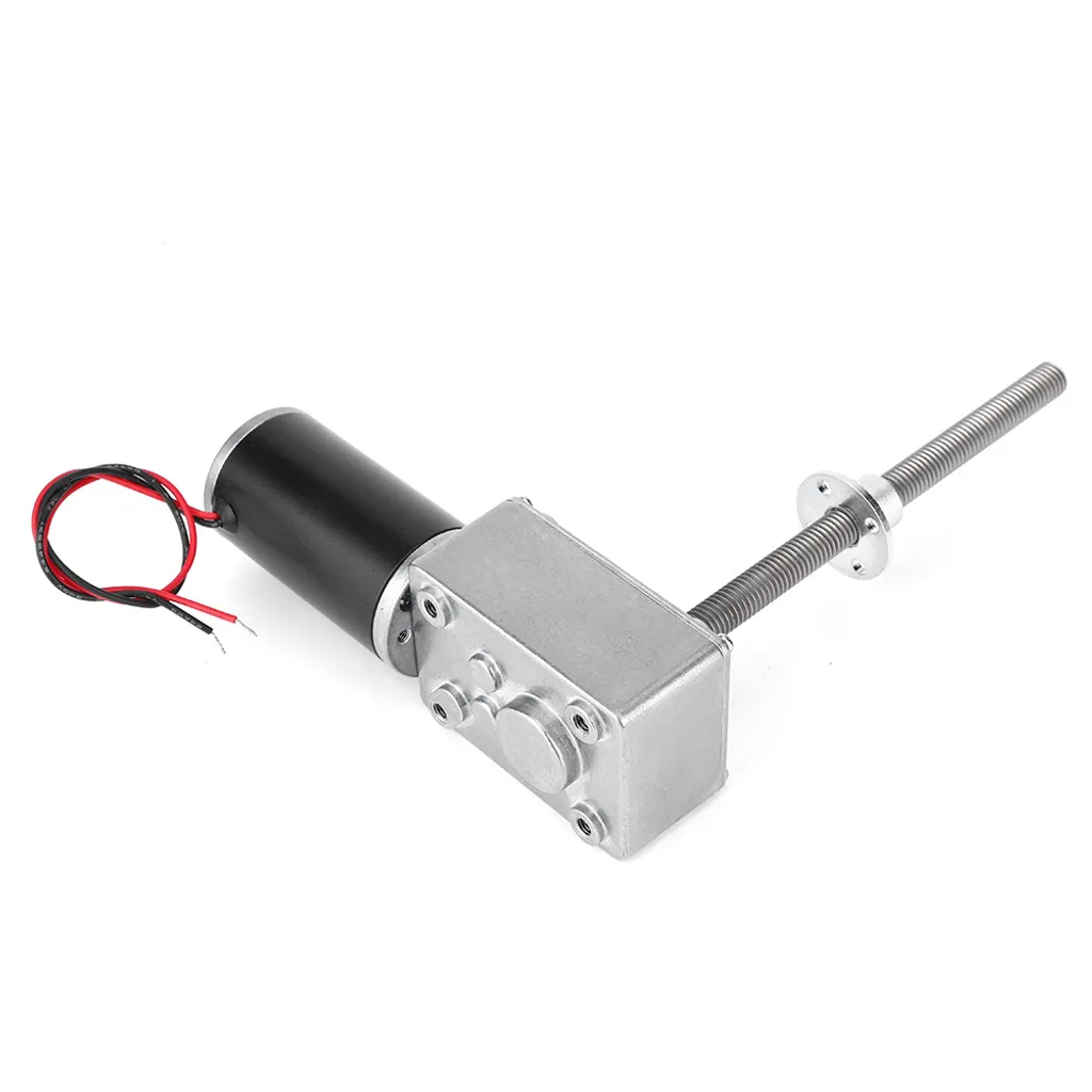 Motore Vite Senza Fine 8mm Alta Torsione 12V/24V Rapporto 200 con Flangia