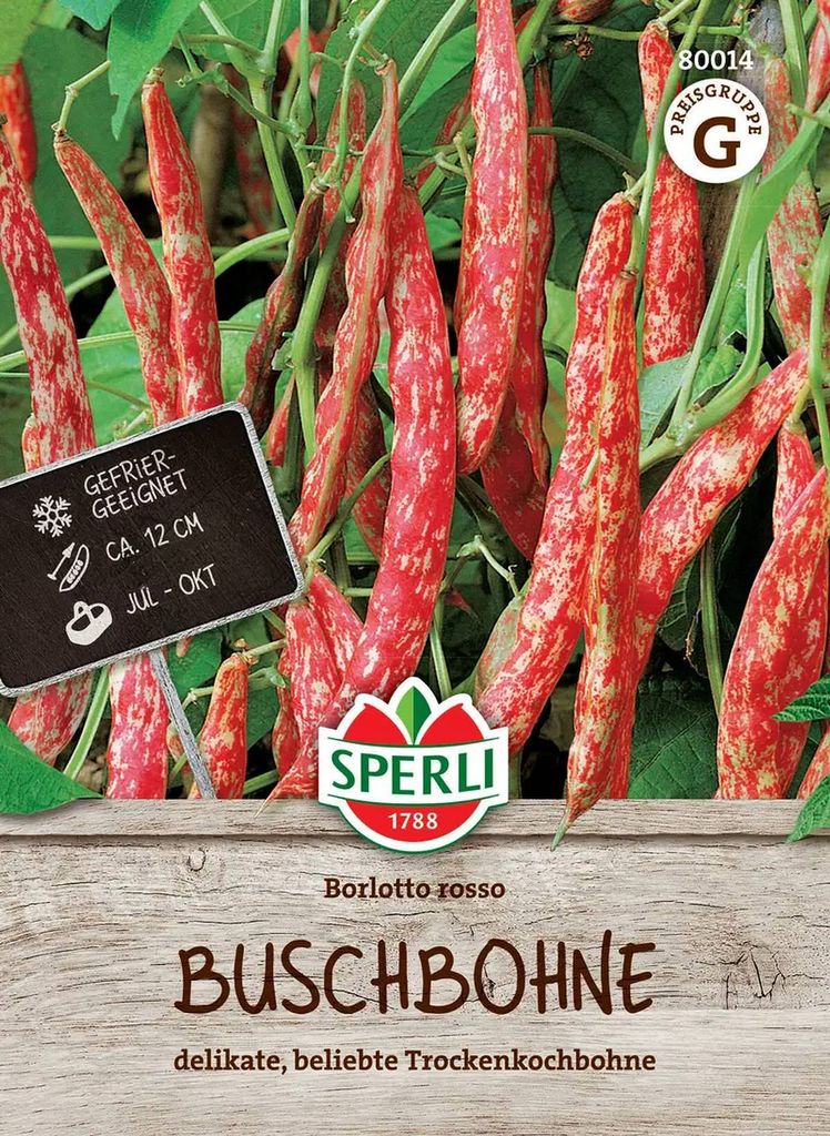 SPERLI Buschbohnensamen Borlotto rosso Phaseolus vulgaris Produktbild 