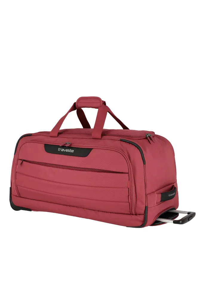 Sac de voyage à roulettes pour longs séjours Travelite Skaii Rouge 98L