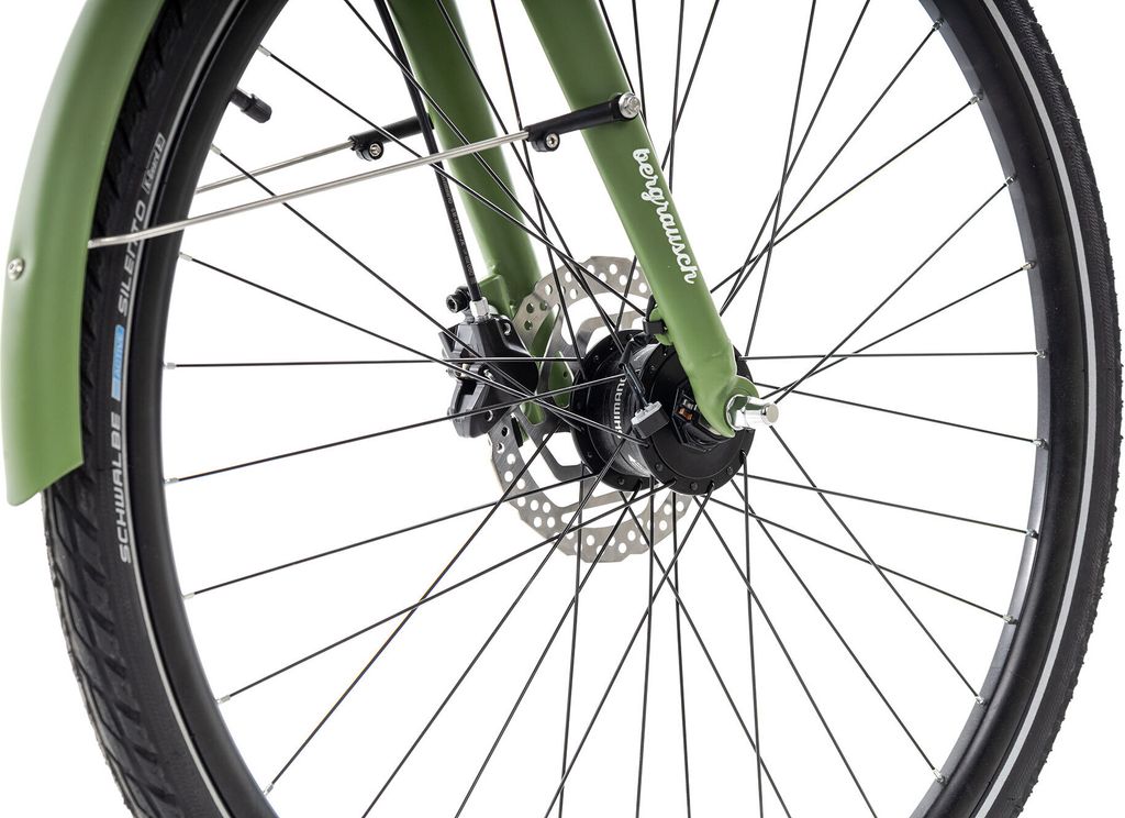 Bergrausch Hochwilde Trapez Trekkingrad farngrün 46 Produktbild 3
