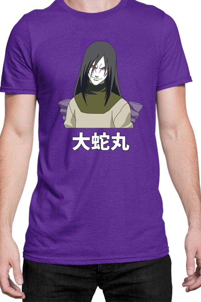 Herren T-Shirt Naruto Orochimaru 03, Man L / Lila