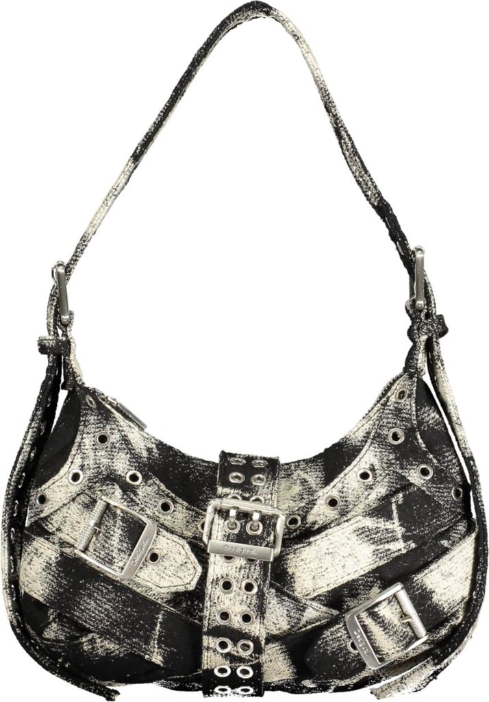 Stylische Schwarze Mini-Tasche für Damen mit Verstellbarem Gurt
