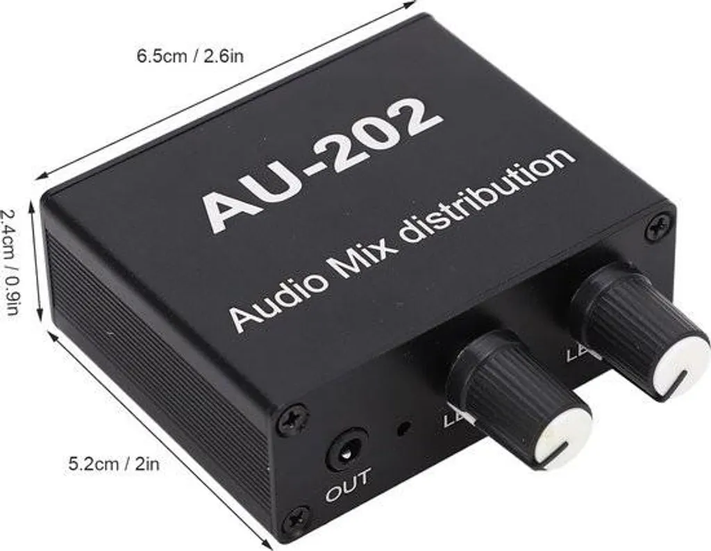 Console Mixage Audio 2 Canaux avec Alimentation pour Son Stéréo Pur - 5