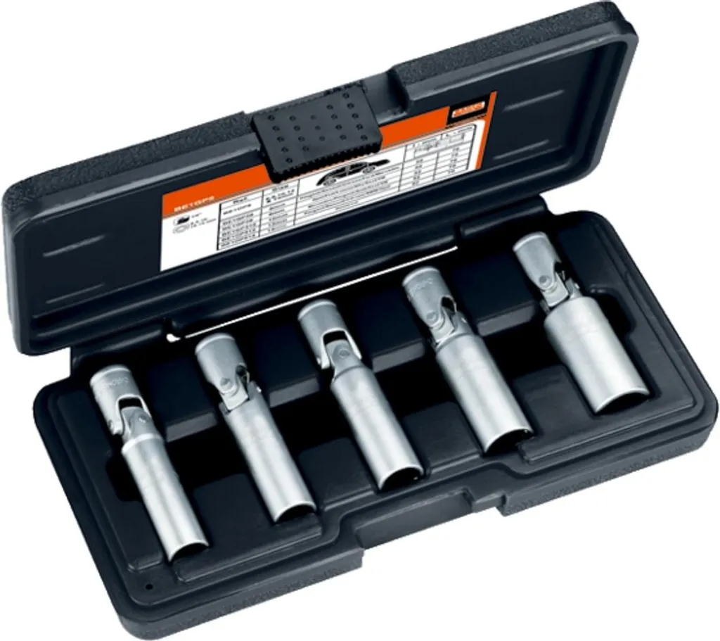 Bahco BE1GP5 Set Chiavi per Candelette 5 pz | Kit Professionale Snodato