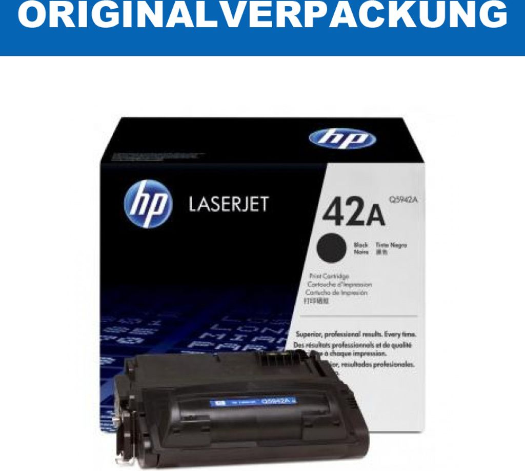 HP 42A Q5942A schwarz Original Tonerfür HP Laserjet 4240 Produktbild 