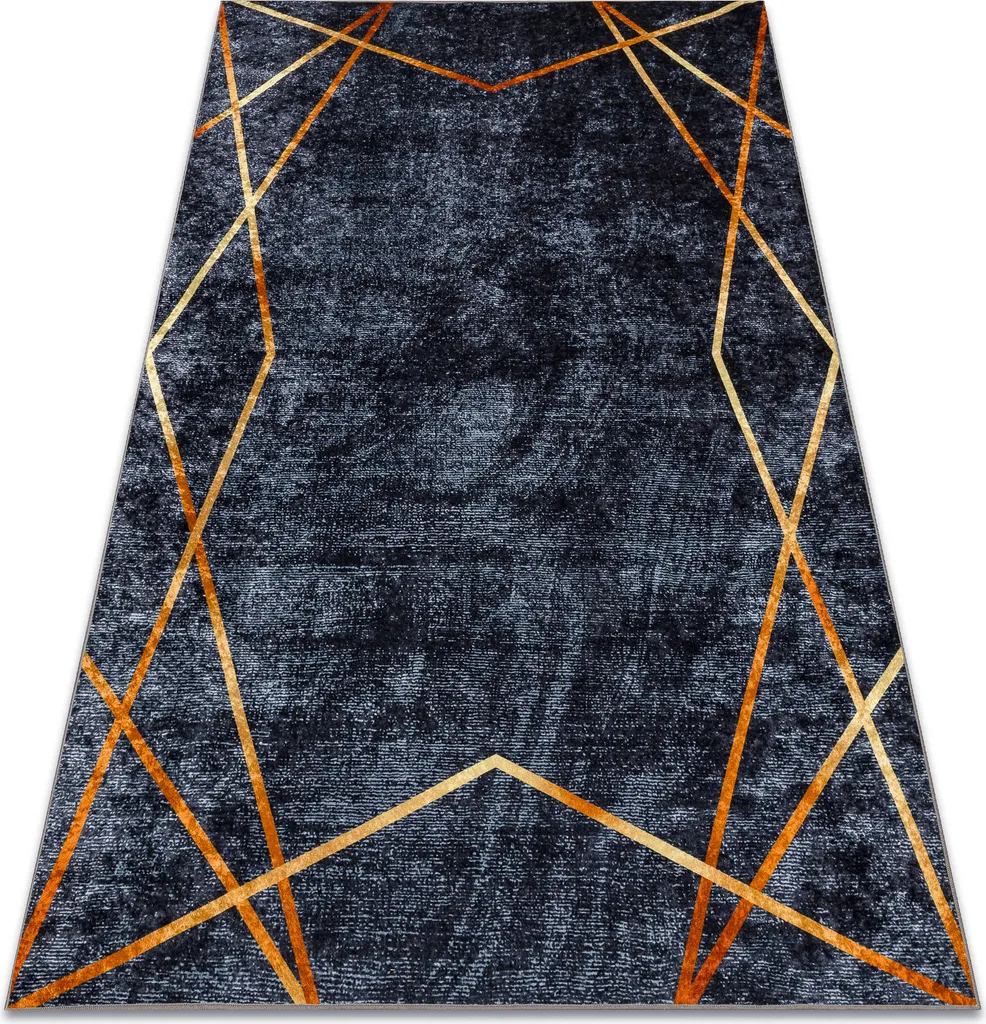 Tapis géométrique pour salon et salle à manger MIRO gris 160x220