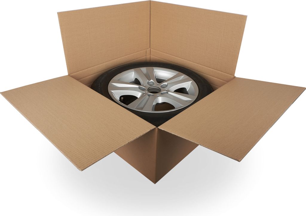 4 x Reifenkartons Komplettrad Felgenkartons 15-19 Zoll 19" Produktbild 