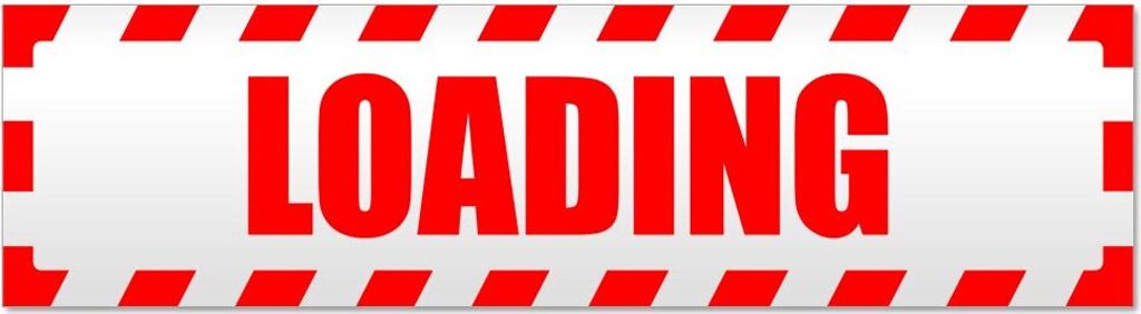 Loading gestreift Magnetschild Schild magnetisch