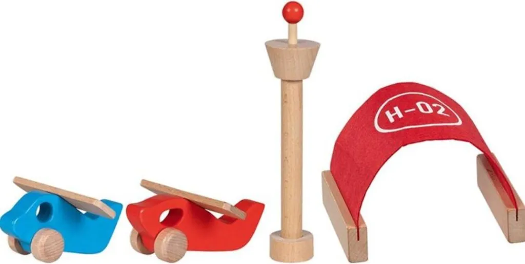 Circuit Aéroport gokiAir miniature : jouet d'éveil en bois 30 pièces - 5