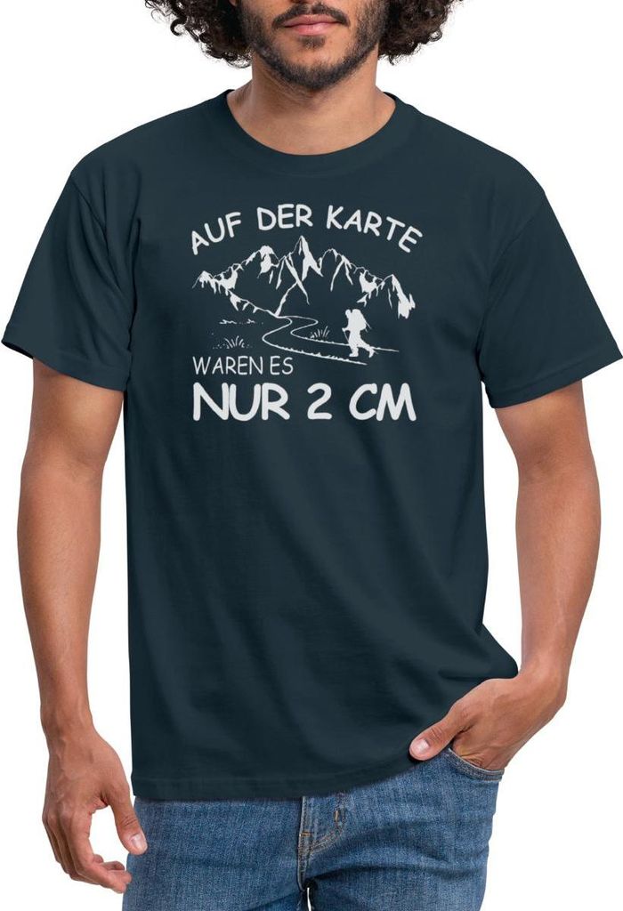 Spreadshirt Wandern Lustiger Spruch Wanderer Berge Geschenk Männer T-Shirt, L, Navy