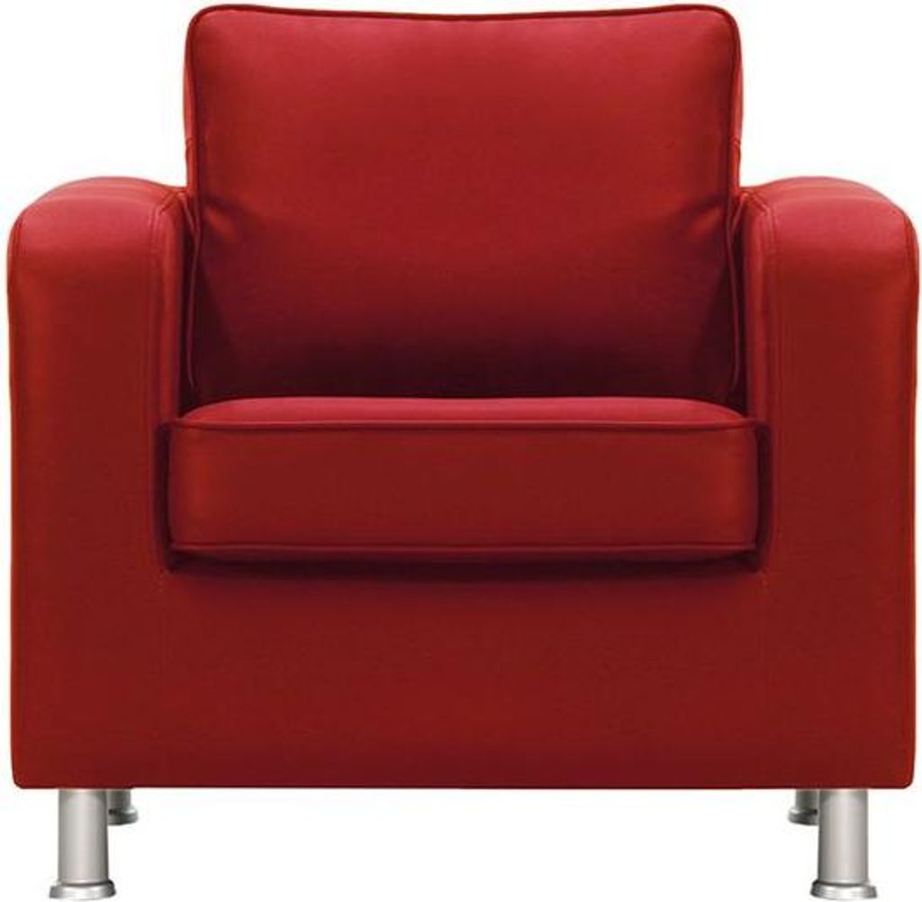 Sessel aus Ökoleder London-Margo red