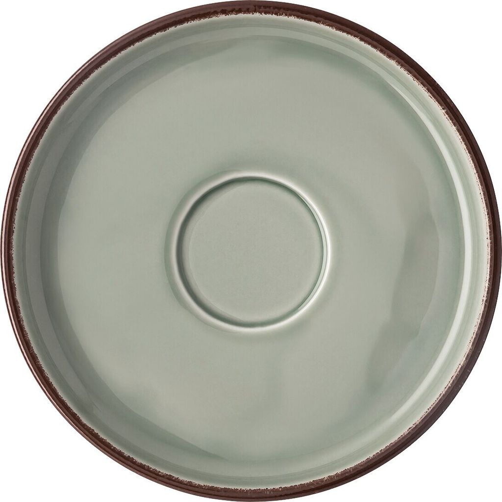 Rosenthal Kombi-Untertasse Profi Casual Moss, Porzellan, Grün-Braun, 16.4 cm, 10660-405405-14771