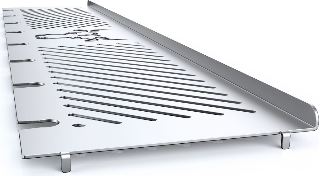 Warmhalterost aus Edelstahl passend für Rösle Videro G6, G6-S, Nero, Vario+, Größe:6er Serie Flach Bulle