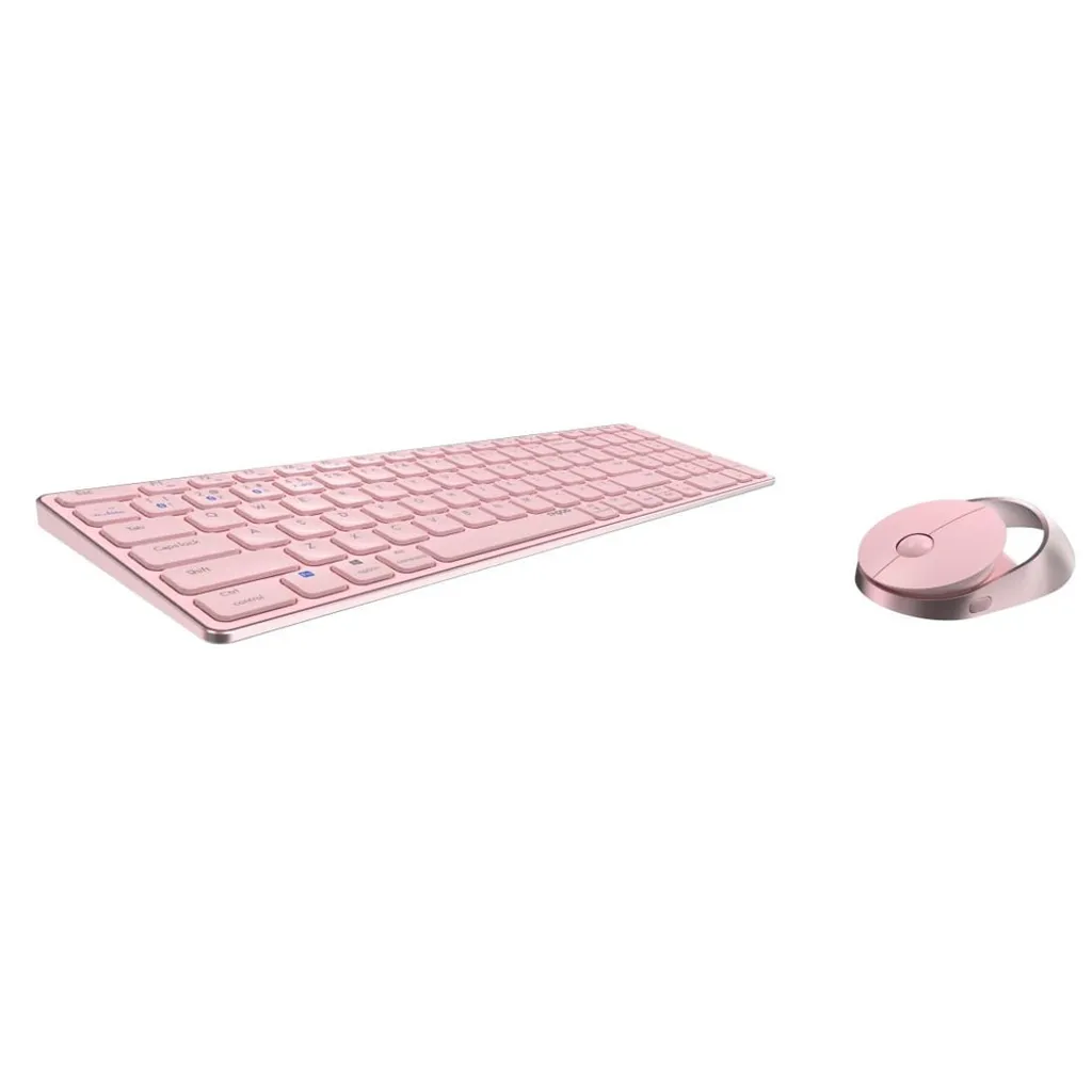 Combo Clavier et Souris sans fil pour Télétravail Rapoo 9750M Bluetooth Rose