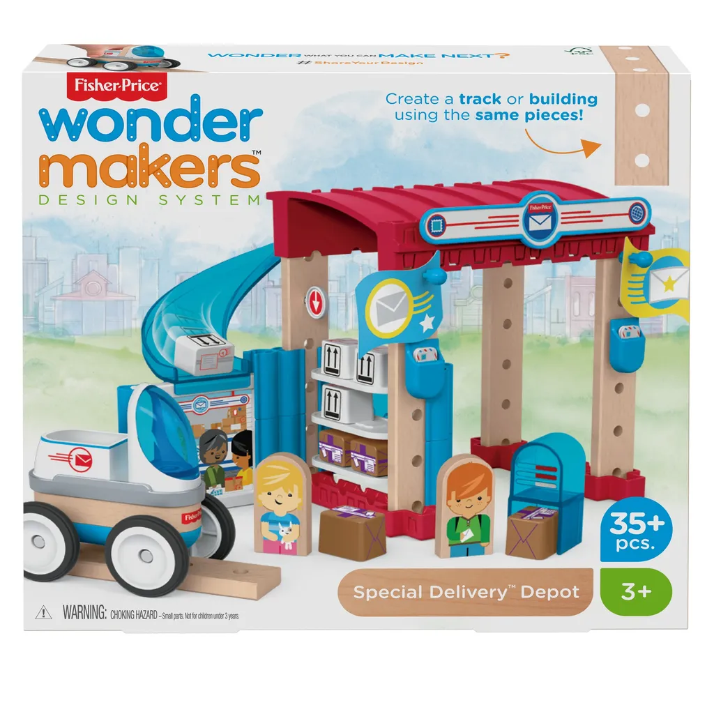 Jouet de construction multicolore Fisher-Price avec 25 briques solides