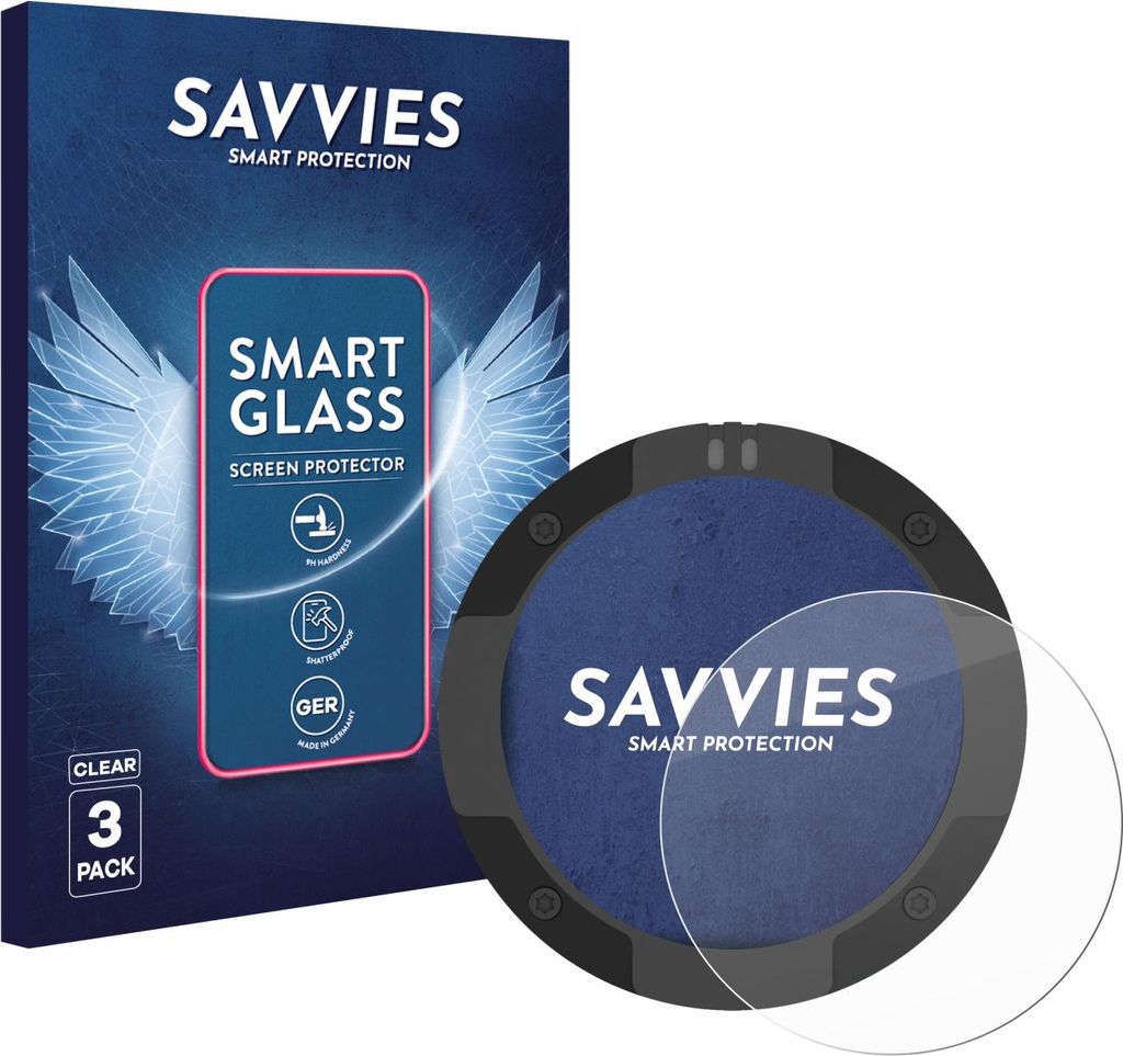 3x Savvies Schutzglas Folie für Beeline Moto II 9H Panzer Schutzfolie Glas Displayschutz klar transparent