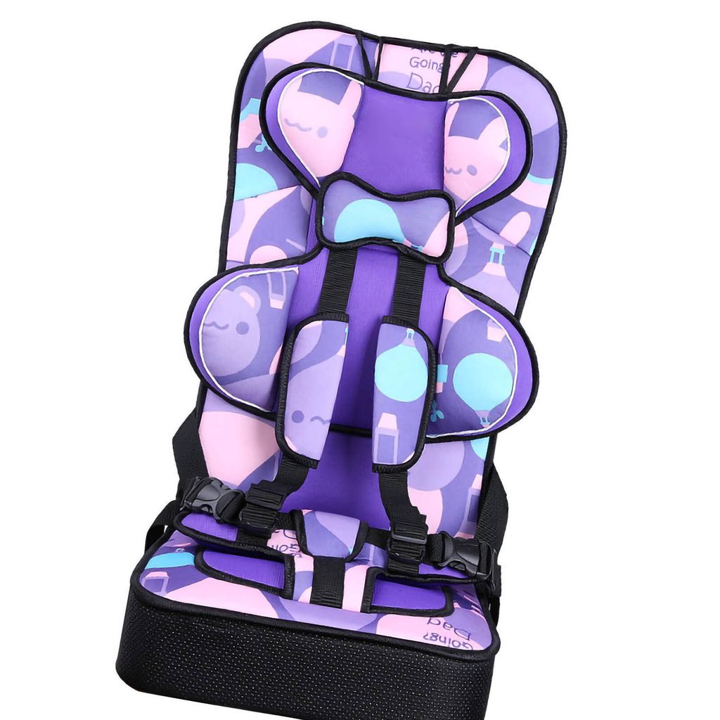 Hohe Rückenlehne Booster Auto Sitz Portable Polyethylen Convertible Kleinkind Sitz für Baby (lila)