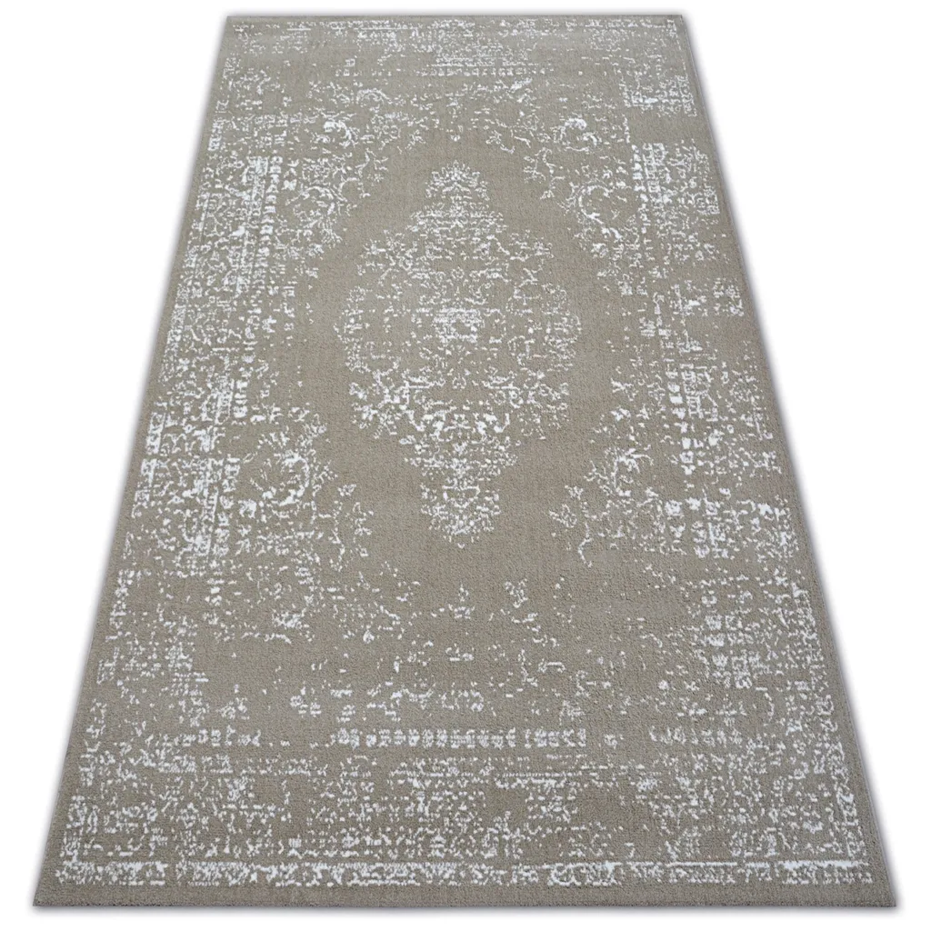 Tapis de couloir vintage beige SENSE Micro - Format 80x150 cm déco