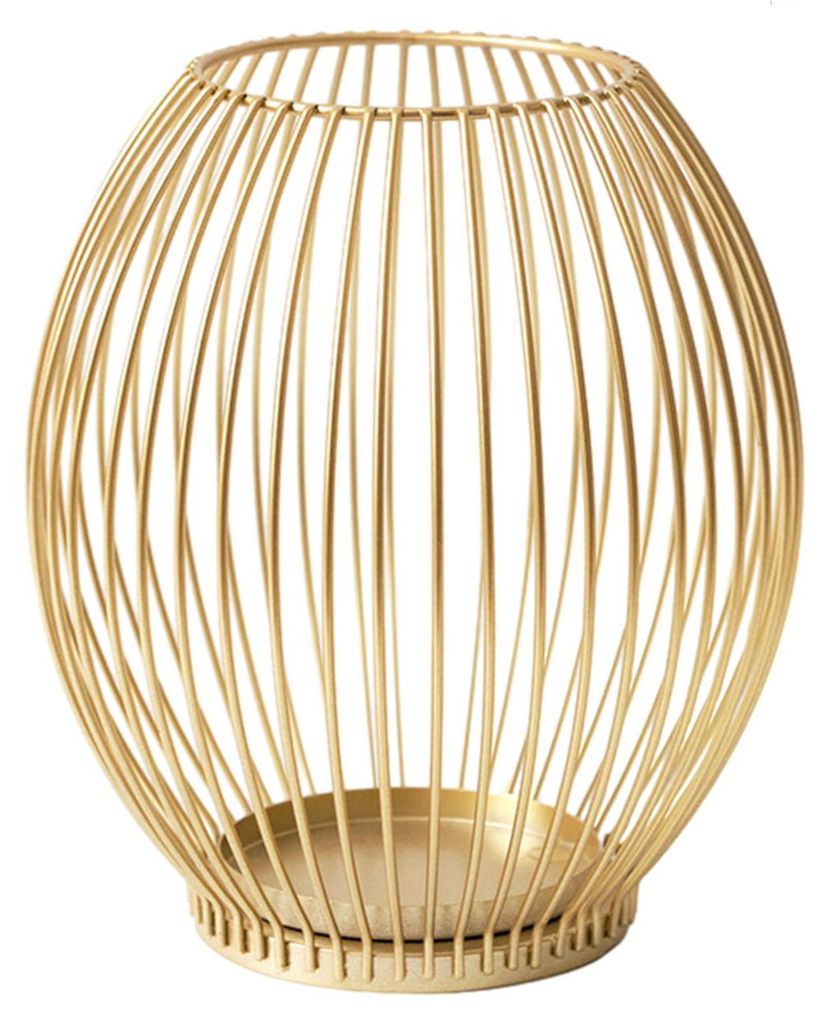 Vintage-Teelichthalter aus Metalldrahtkäfig, hohl, für Kaminsims, Tischdekoration