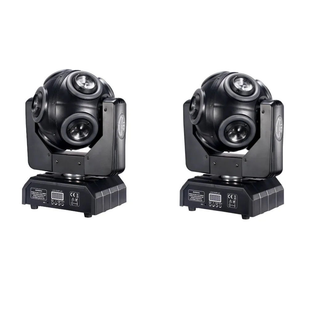 Lyre DMX 8x15W à Rotation Illimitée 360 Degrés pour Éclairage de Scène
