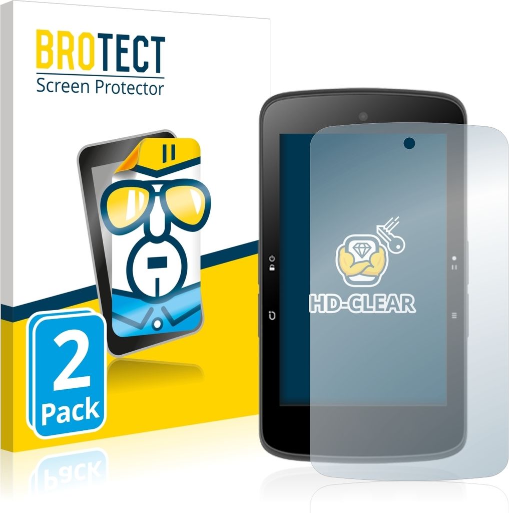 2x Für Bryton Rider S800 Schutzfolie BROTECT Displayschutz Display Schutz Folie Klar Transparent