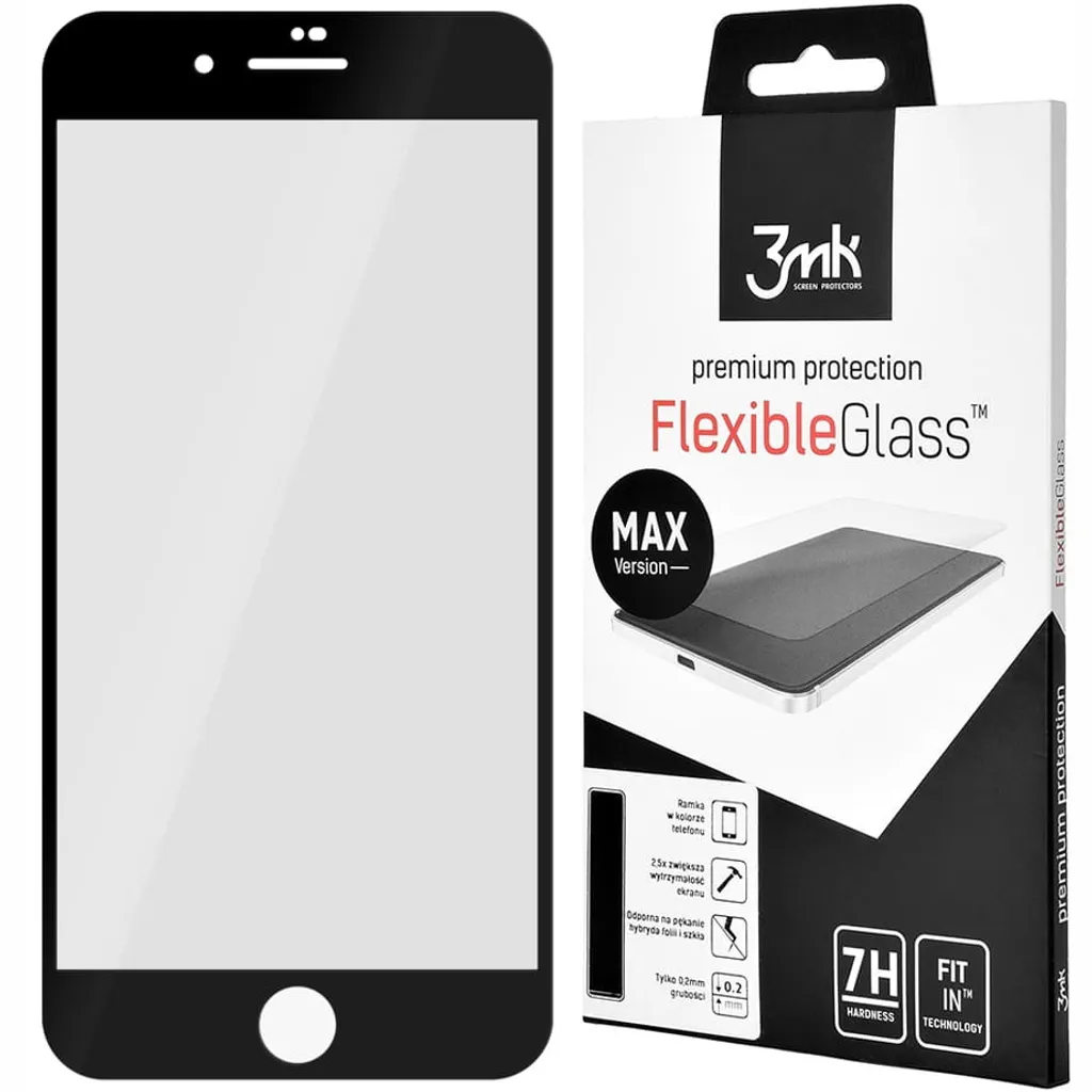 Come proteggere iPhone 7/8 Plus con 3mk FlexibleGlass Max Nero - 5