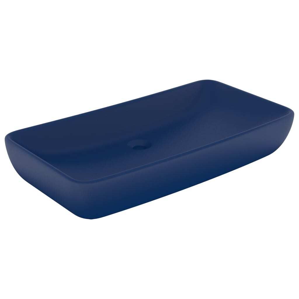 "2026 MODERNE" Luxus-Waschbecken Rechteckig Matt Dunkelblau 71x38 cm Keramik - Waschbecken CC6951202