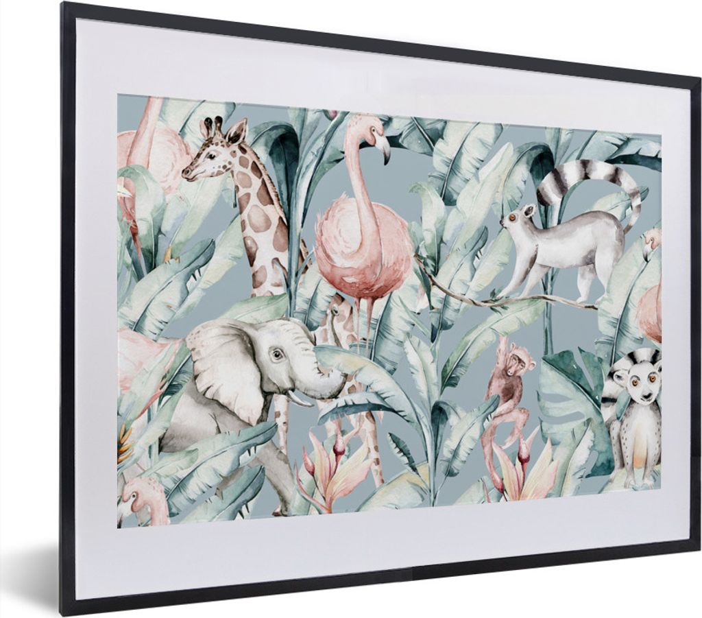 MuchoWow® MuchoWow® Gerahmtes Poster Aquarelle - Tiere - Produktbild 