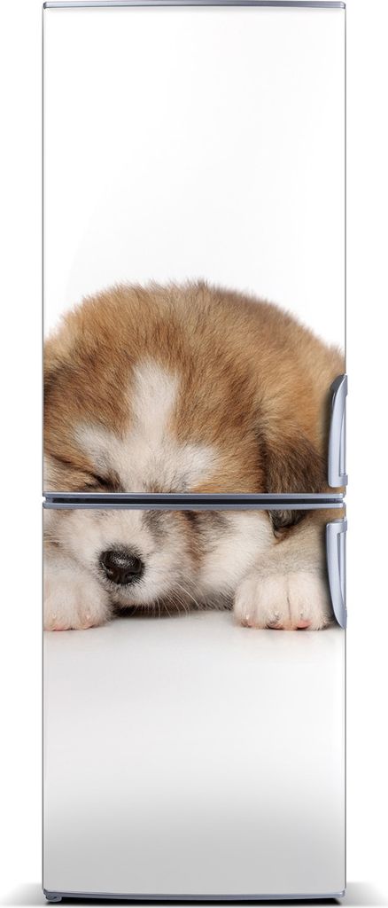 Tulup Kühlschrankdekoration - Magnetmatte - 60 cm x 180 cm - Magnet auf dem Kühlschrank - Akita Welpen