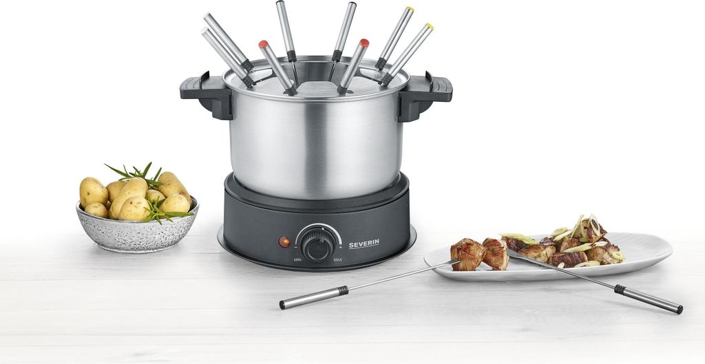 Severin FO 2470, 8 Person(en), 1,4 l, Schwarz, Edelstahl, Produktbild 