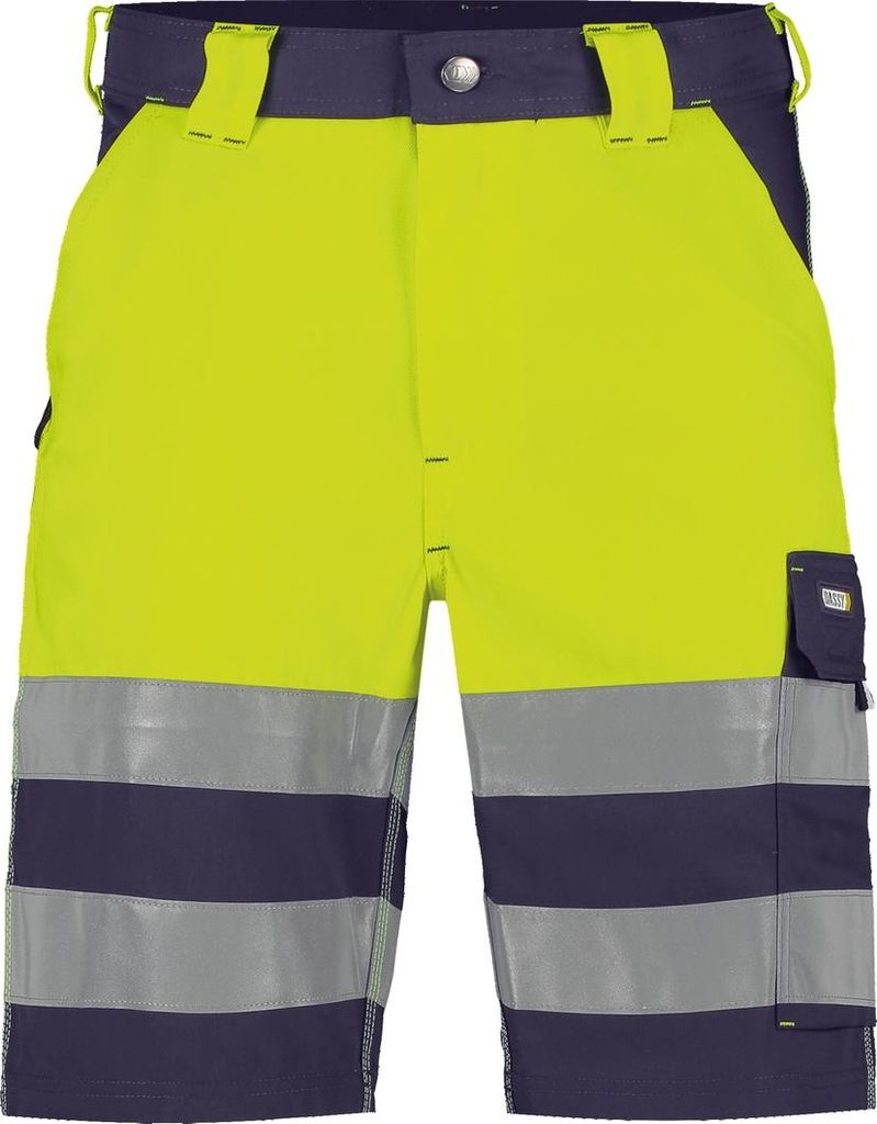 DASSY Warnschutz Shorts VENNA Bermuda Gr. 48 blau/gelb