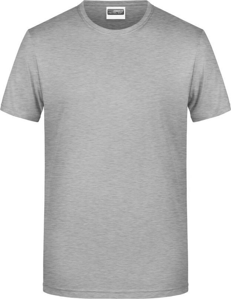 Men's Basic-T Herren T-Shirt in klassischer Form grey-heather, Gr. S