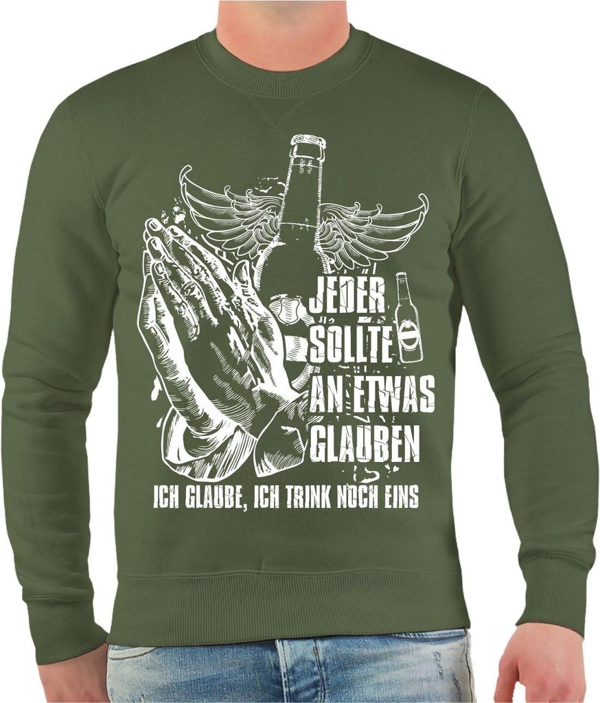 Herren Sweatshirt Ich glaube ich trink noch eins