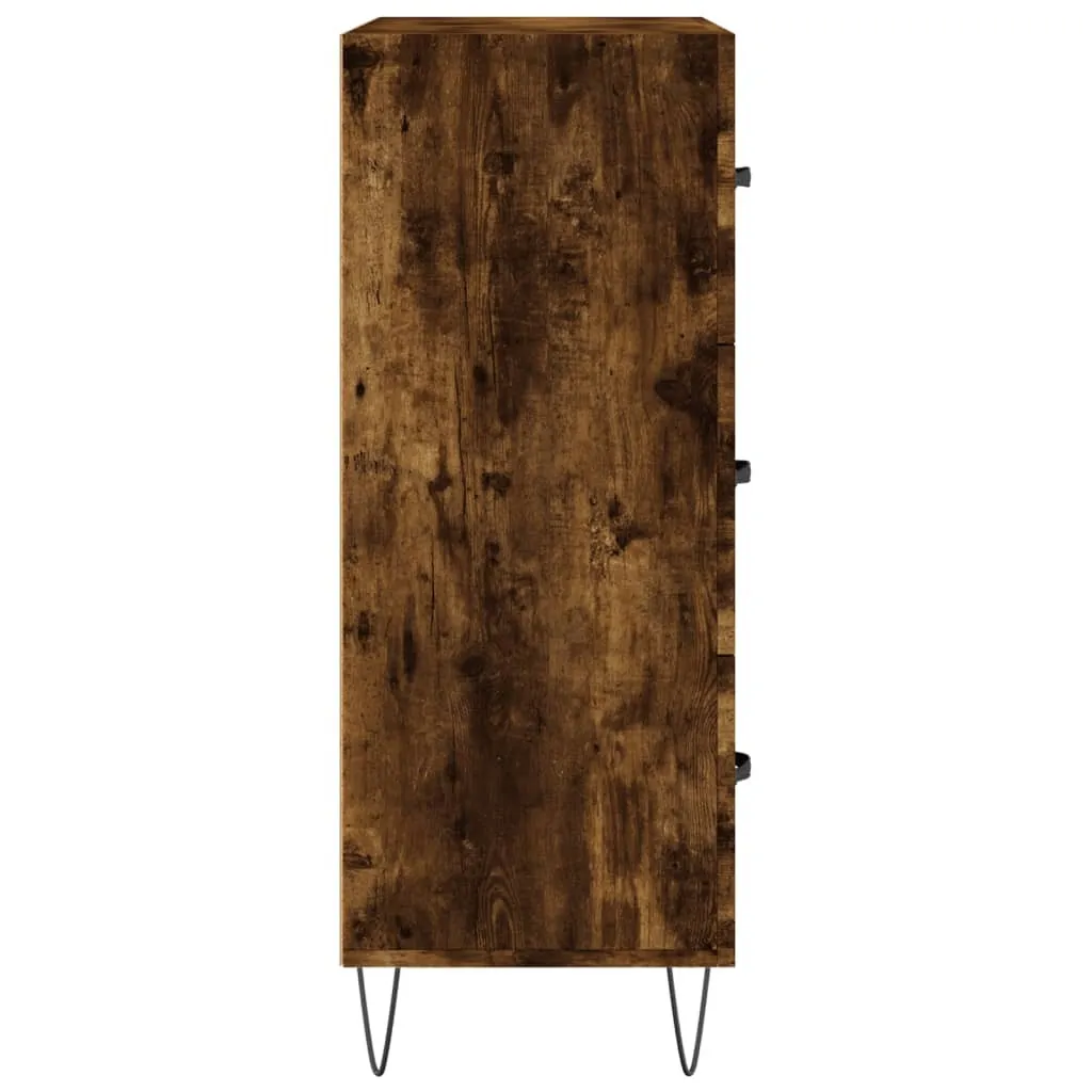 vidaXL Credenza Rovere Affumicato 69,5x34x90 cm | Mobile Contenitore Robusto - 8