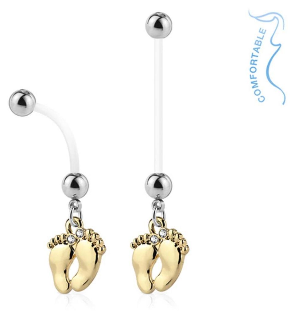 Schwangerschafts-Piercing: Bauchnabelpiercing für Produktbild 