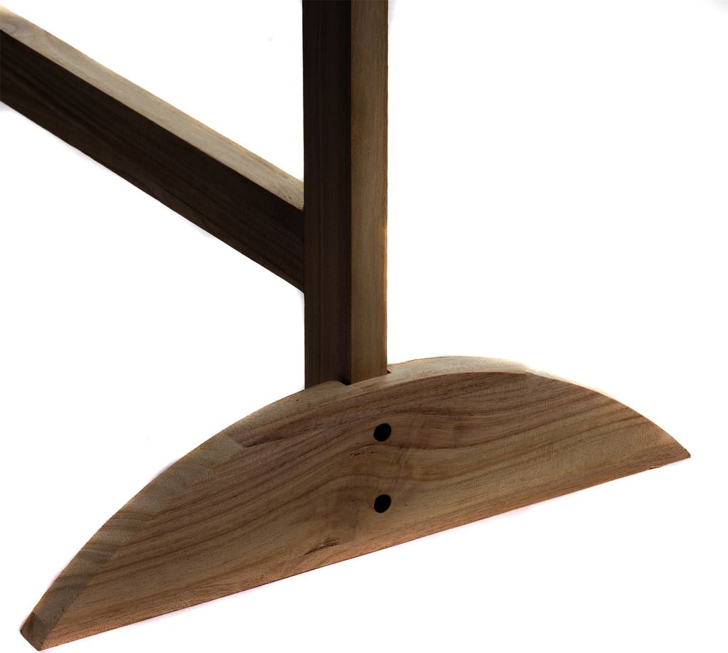 RAUMTEILER HALTER" "PORTA" | Holz, 33 cm | Paravent Stützfuß | Farbe: braun