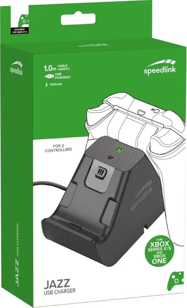 Chargeur Double pour Manette PS4 SPEEDLINK JAZZ Noir avec Câble USB - 7