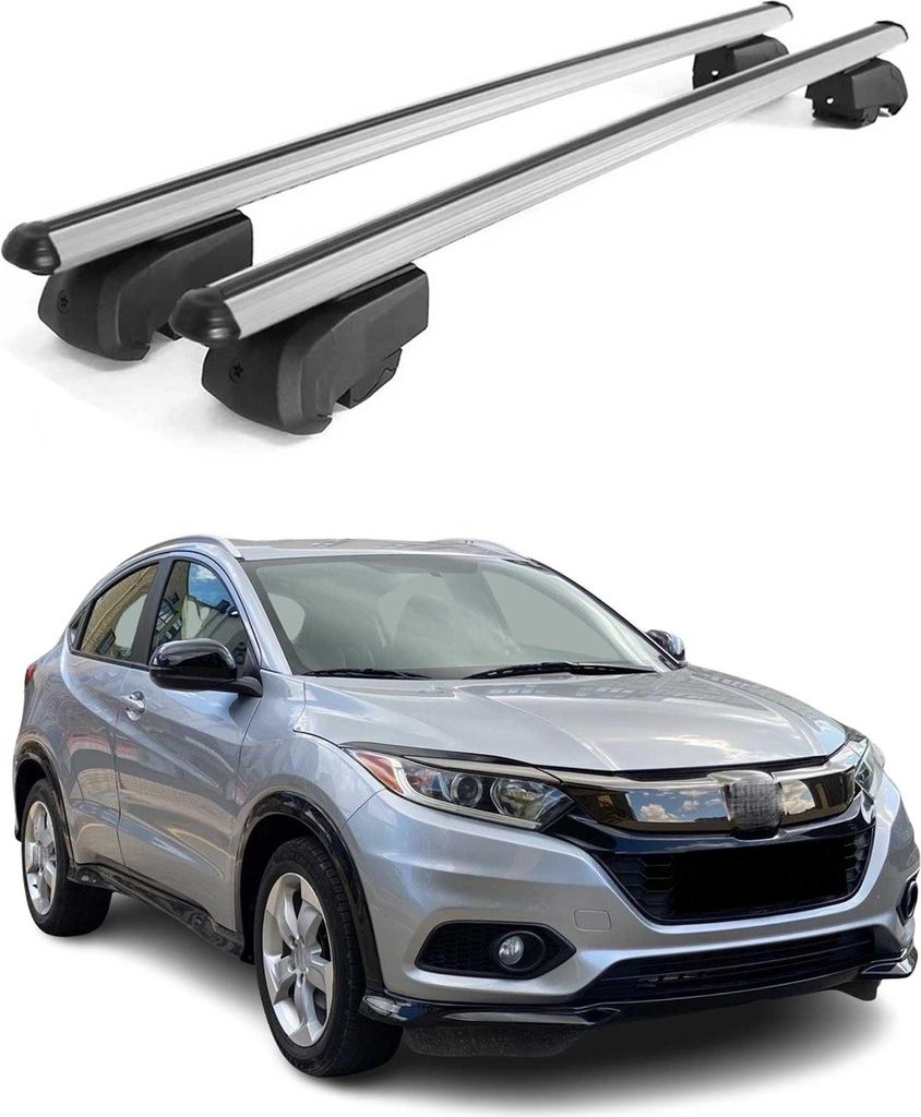 Dachträger Gepäckträger für Honda HR-V RU 2014-2020 Grunträger ABE Alu Grau
