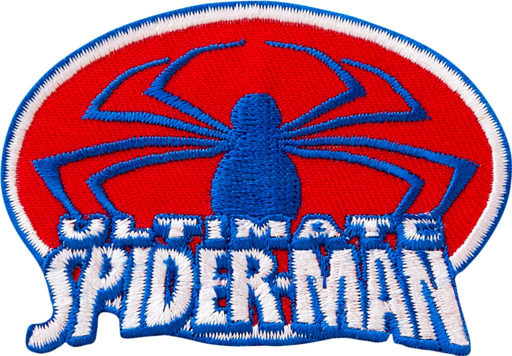 SPIDER-MAN Ultimate Spiderman - Logo - Aufnäher Iron-On Patch Applikation Aufbügler