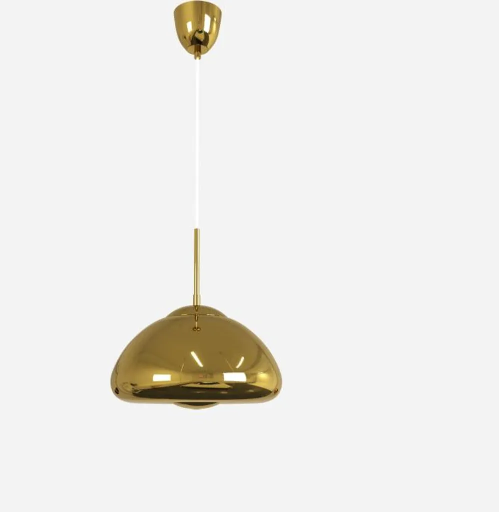 Luminaire suspendu or réfléchissant design hémisphérique culot E27 G45