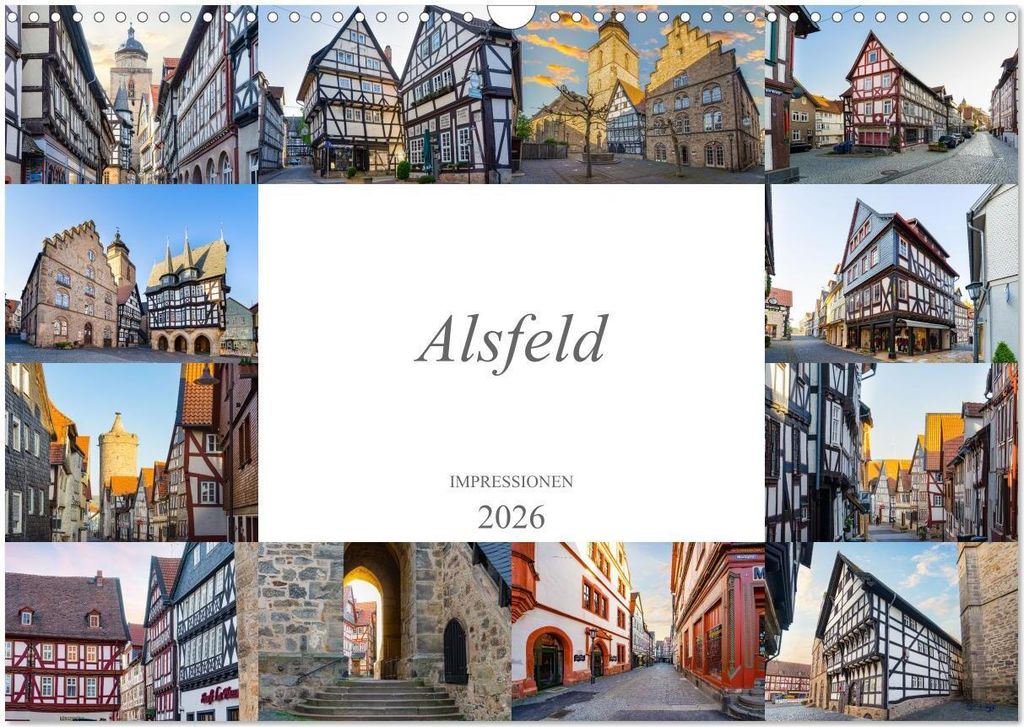 Alsfeld Impressionen (Wandkalender 2026 DIN A3 quer), CALVENDO Monatskalender