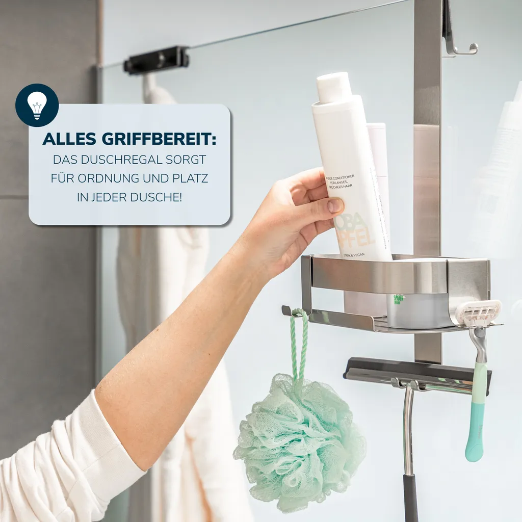 Rangement douche à suspendre eluno pour optimiser votre cabine