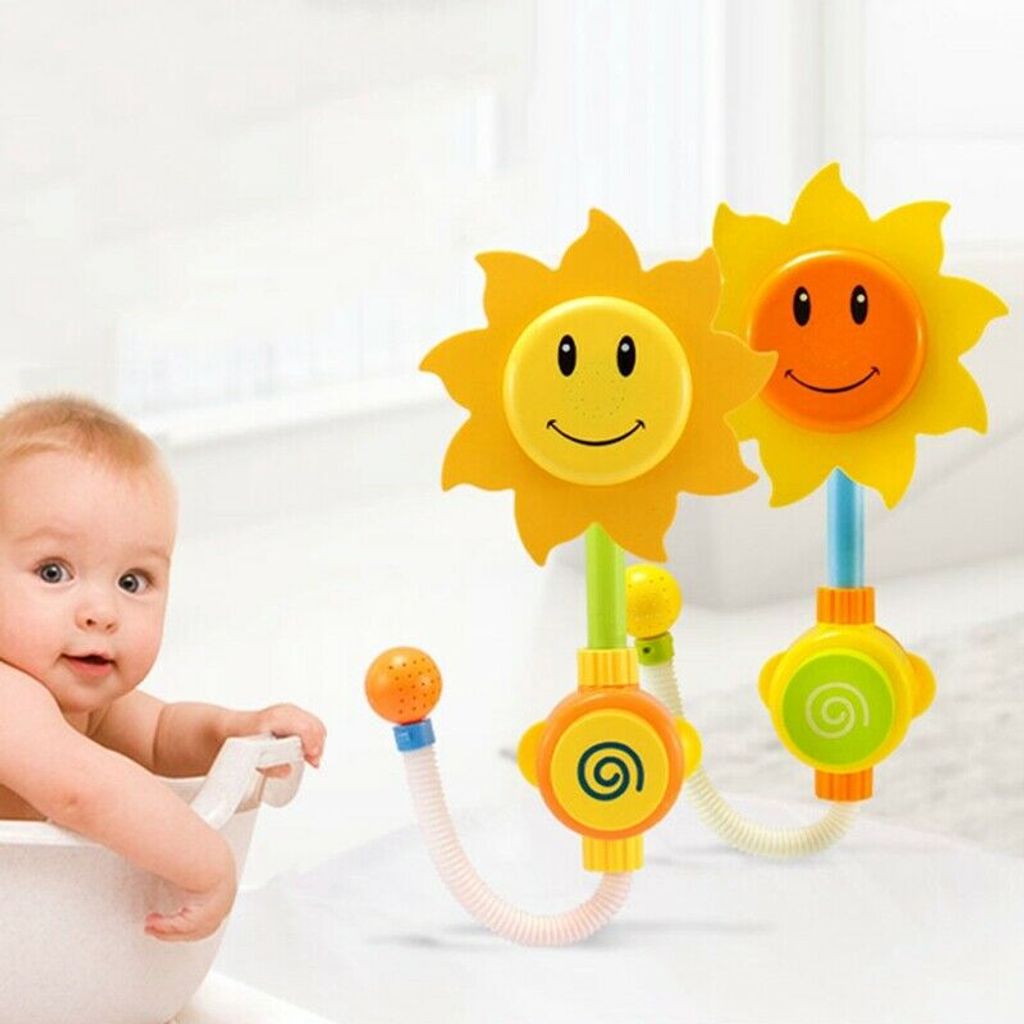 Badewanne Spielzeug Badespaß Sonnenblume Förmig Wasserspielzeug für Baby Kinder 