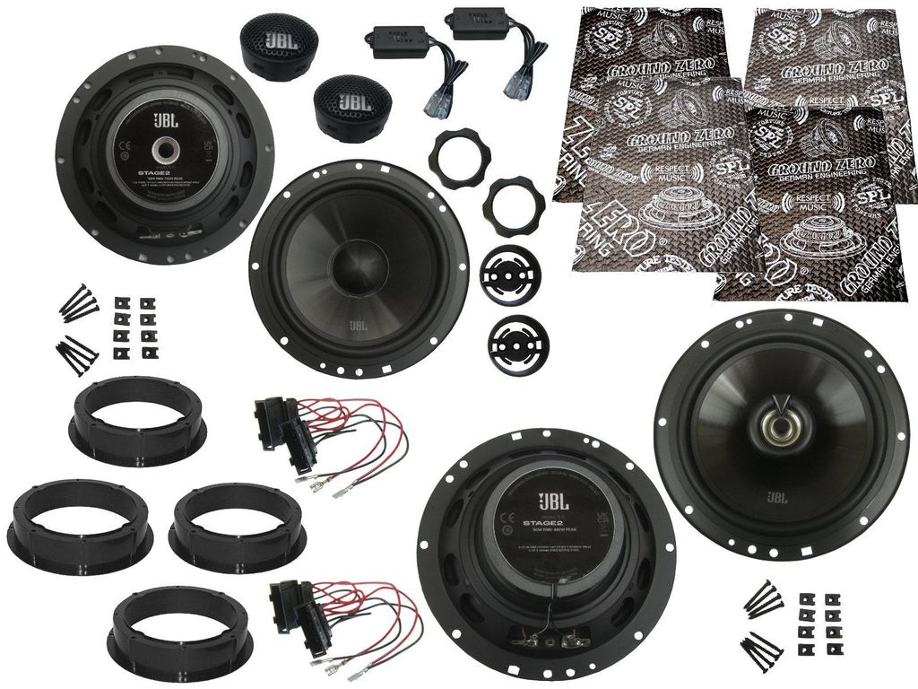 JBL Lautsprecher für VW Passat B5 3B Bj 96-05 Tür Vorne hinten Dämmmatte 1200 W