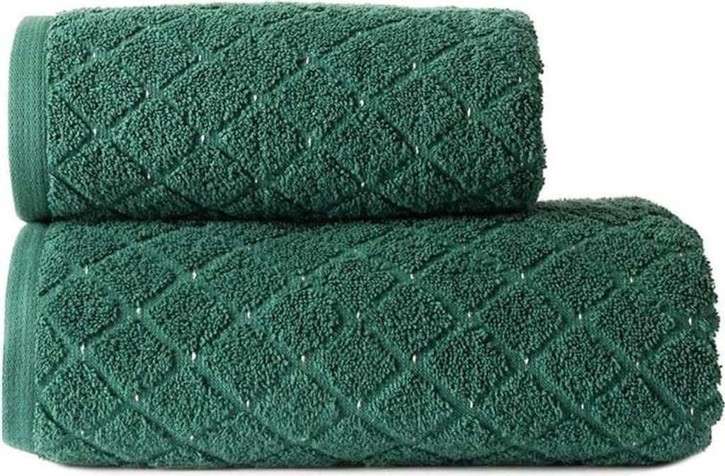 Handtuch, Badetuch, 100 % Baumwolle, modern Oliwier 50x90 Smaragd