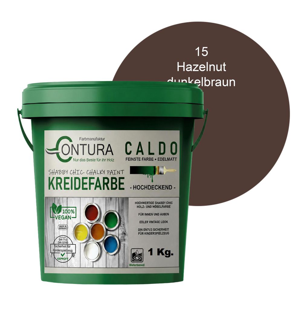 Contura BeGreen 1Kg. Kreidefarbe Shabby Chic Möbellack - 15 Produktbild 