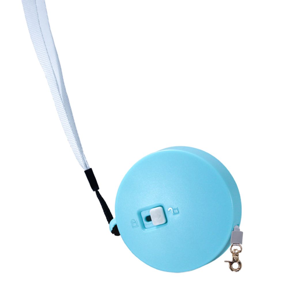 Einziehbare Hundeleine, 2 m, tragbar, leicht zu tragen, automatisch ausziehbar, für Kaninchen und Hamster, für Spaziergänge im Freien, für Welp...